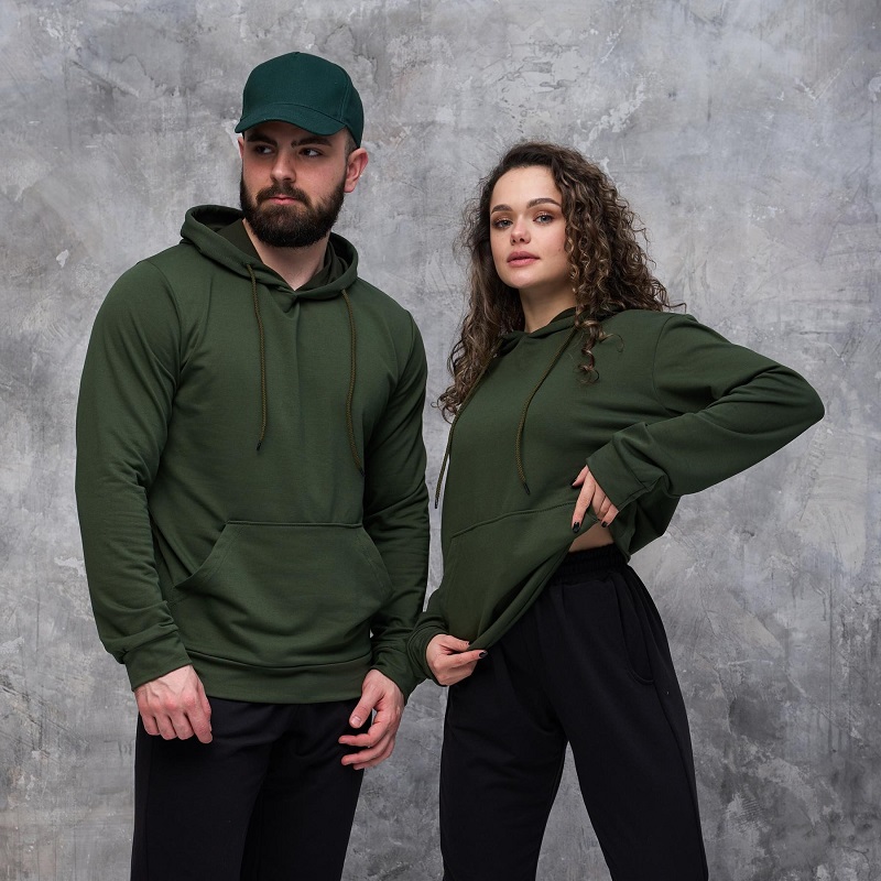 худі кольору хакі