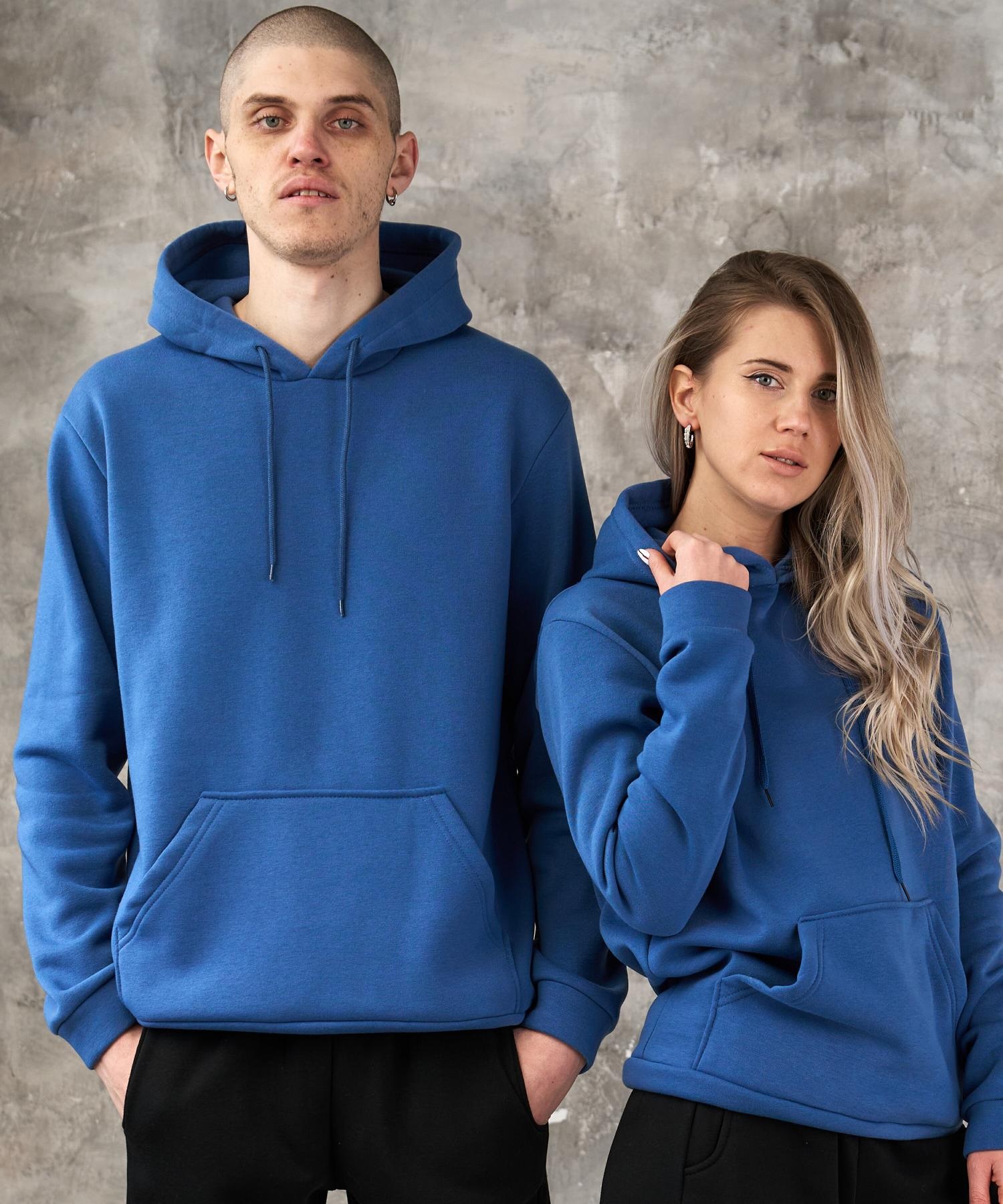 худі на флісі кольору джинс