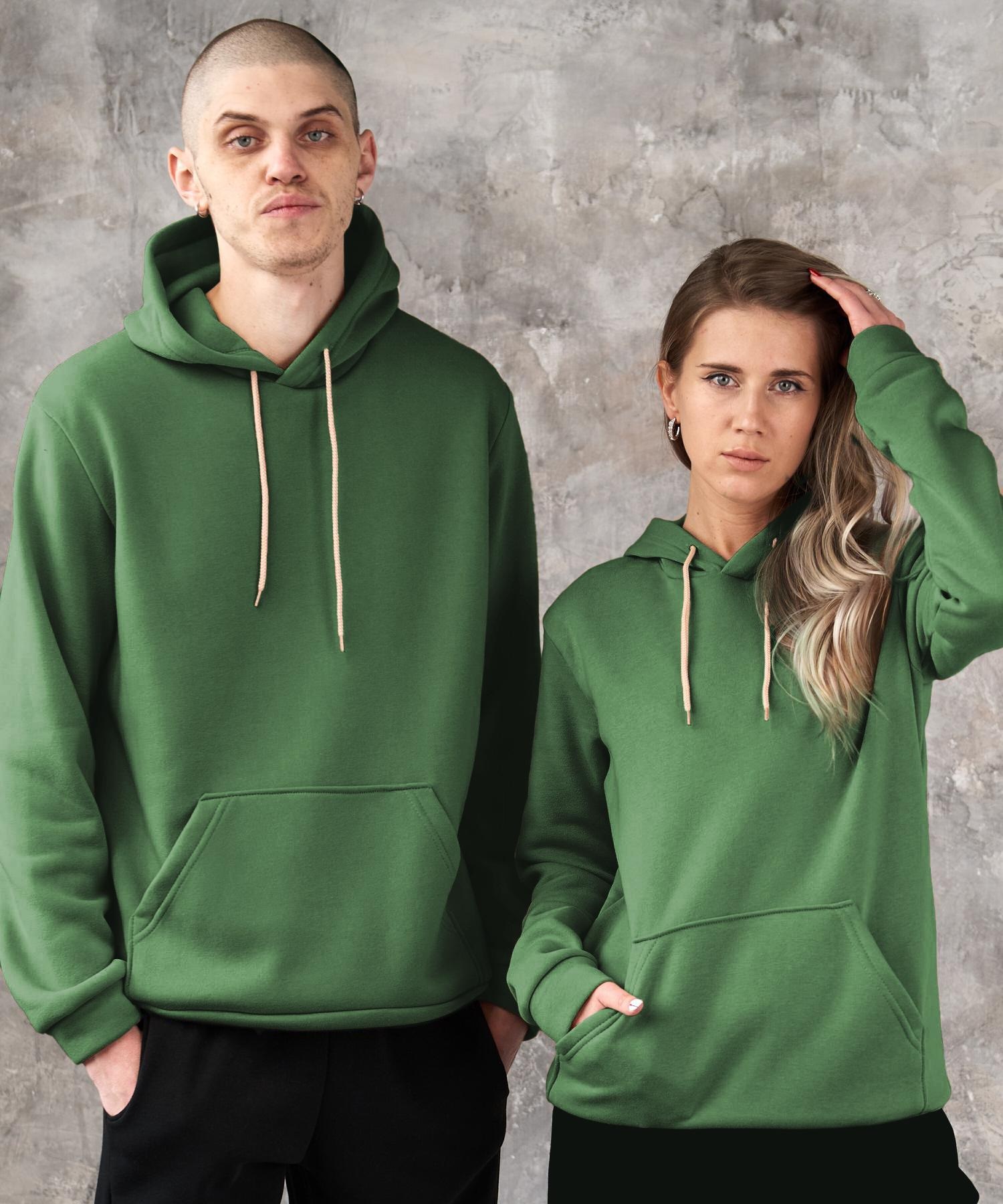 худі на флісі фісташкового кольру