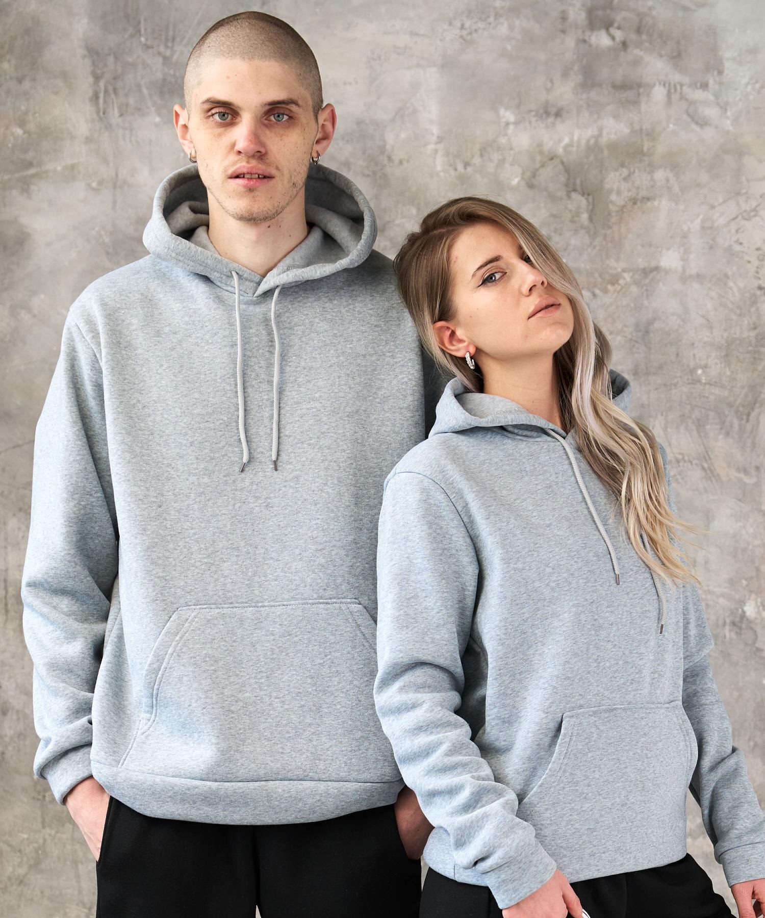 худі на флісі кольору меланж