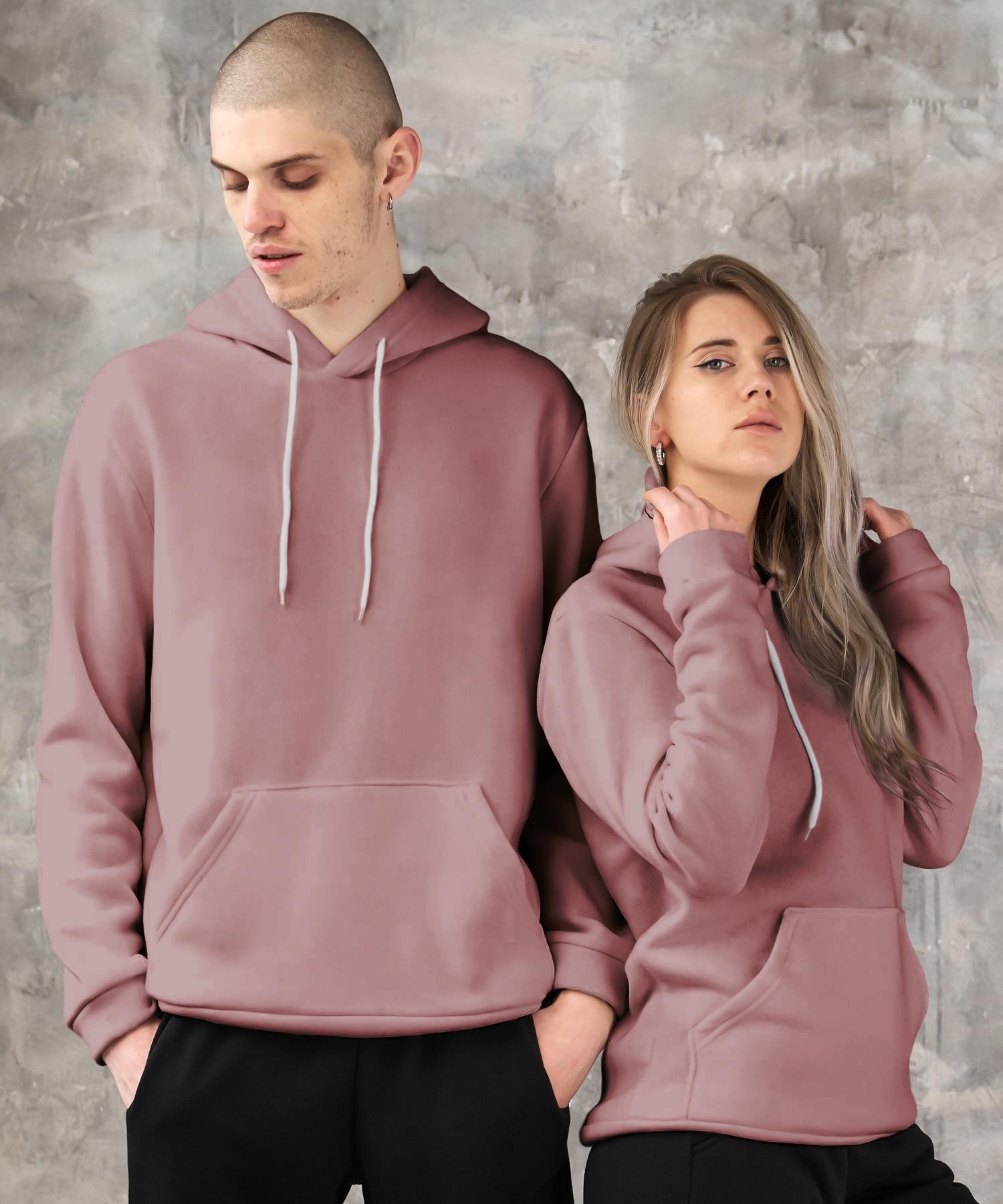 худі на флісі кольору пудра