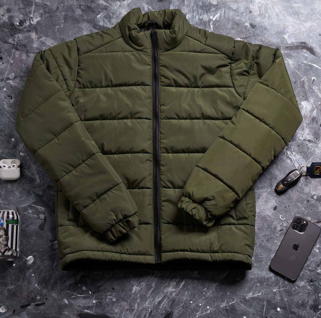 зимові куртки колір хакі